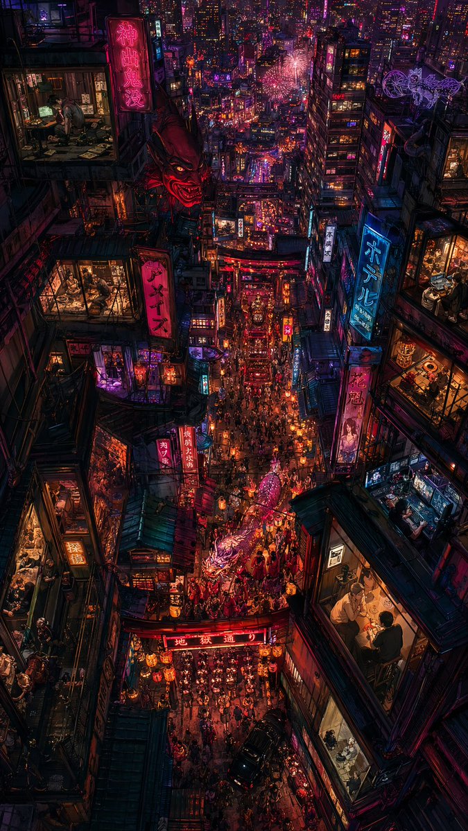 Surreal Japanese Future City output image 2