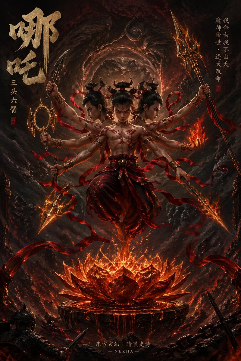 Dark Fantasy Nezha Cover