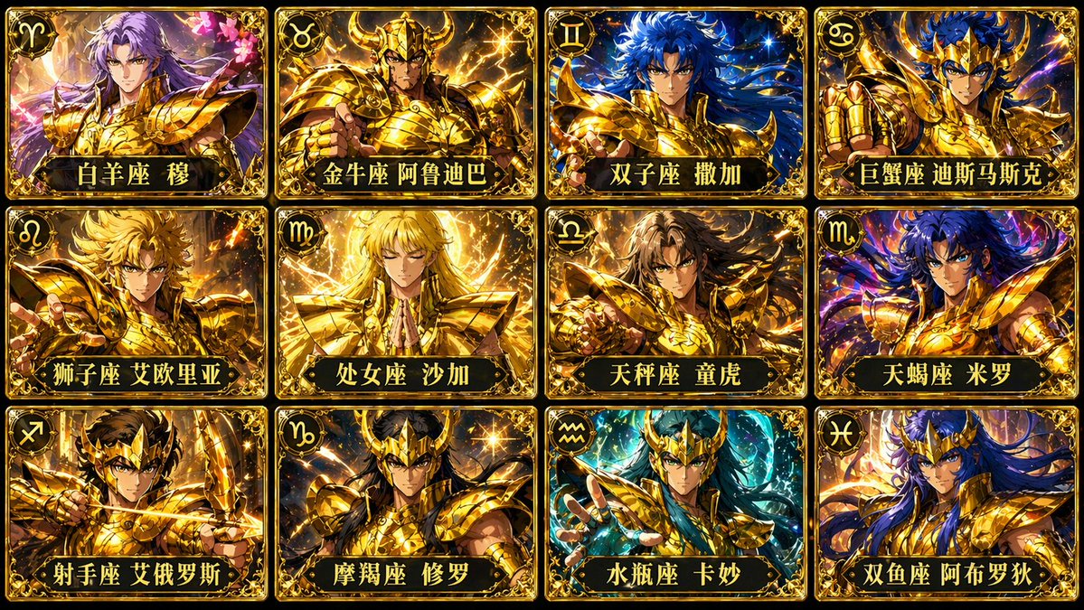 Gold Saints Card Grid