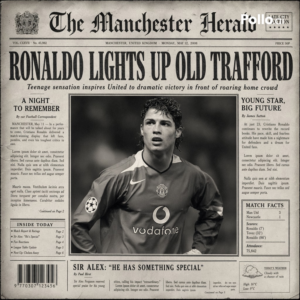 Vintage Newspaper Front Page output image 2