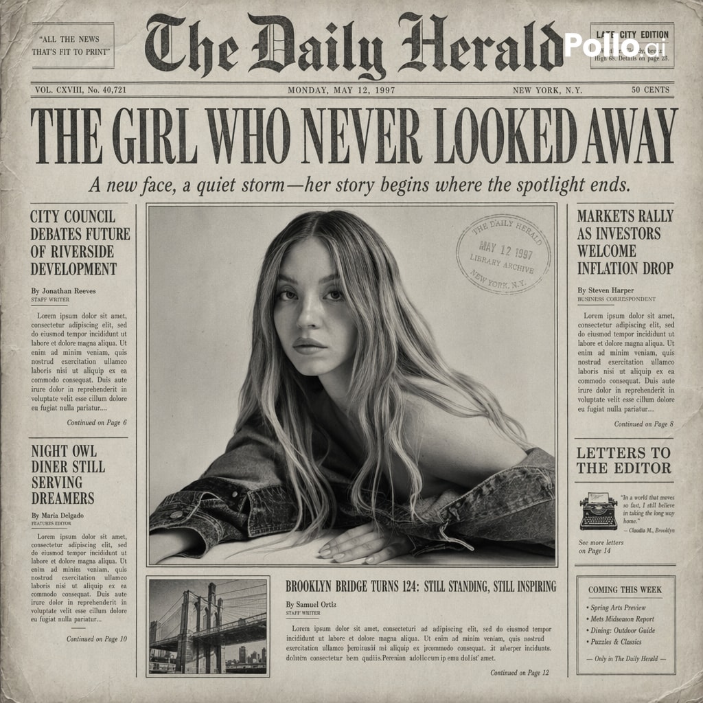 Vintage Newspaper Front Page output image 3