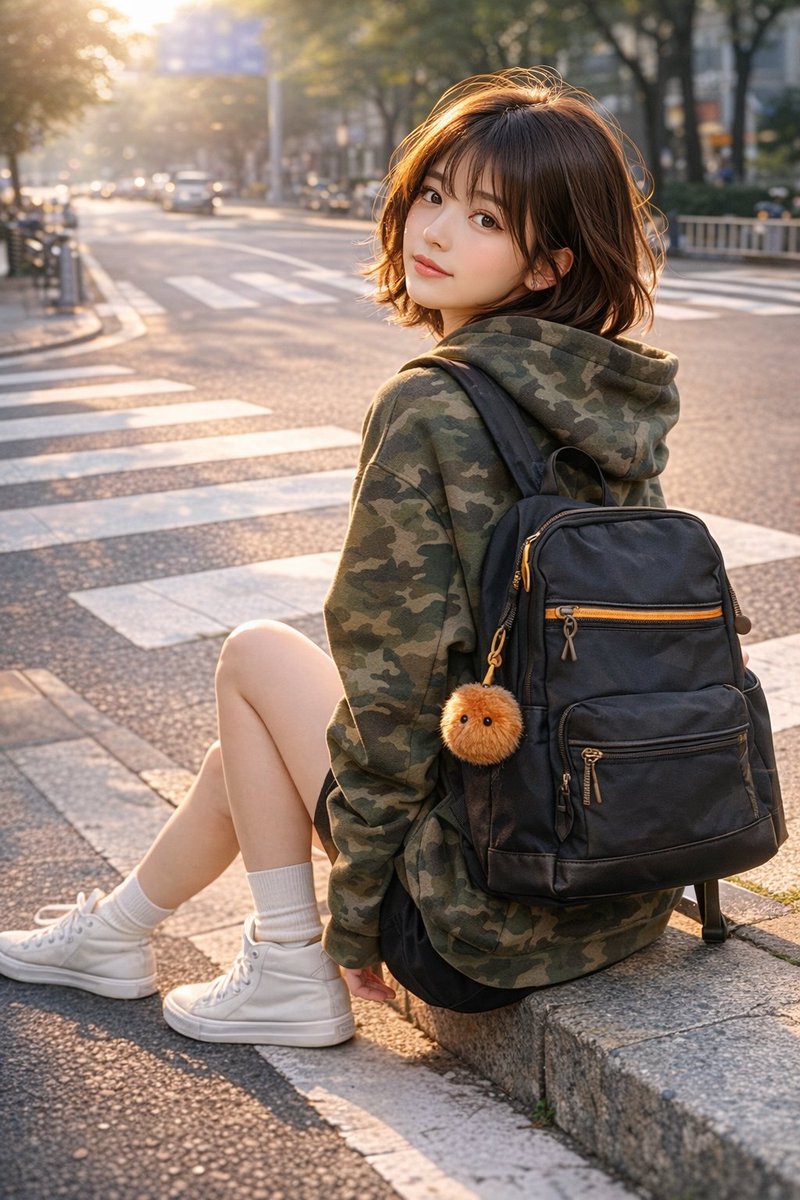 Urban Turn-Back Portrait