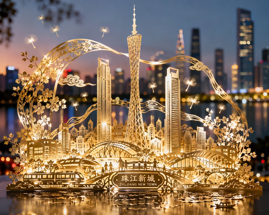 Guangzhou Paper-Cut Poster