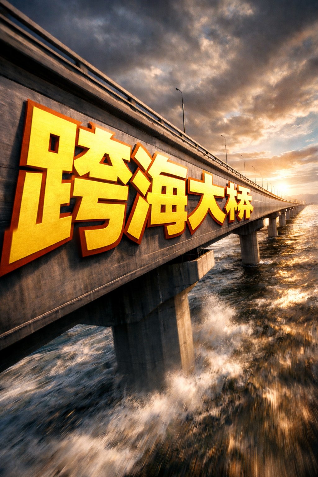 Perspective Bridge Typography