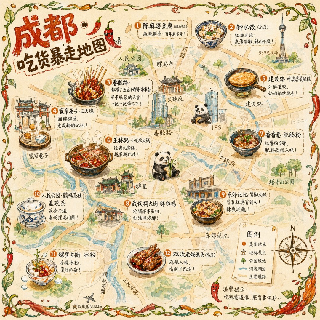 Chengdu Food Map