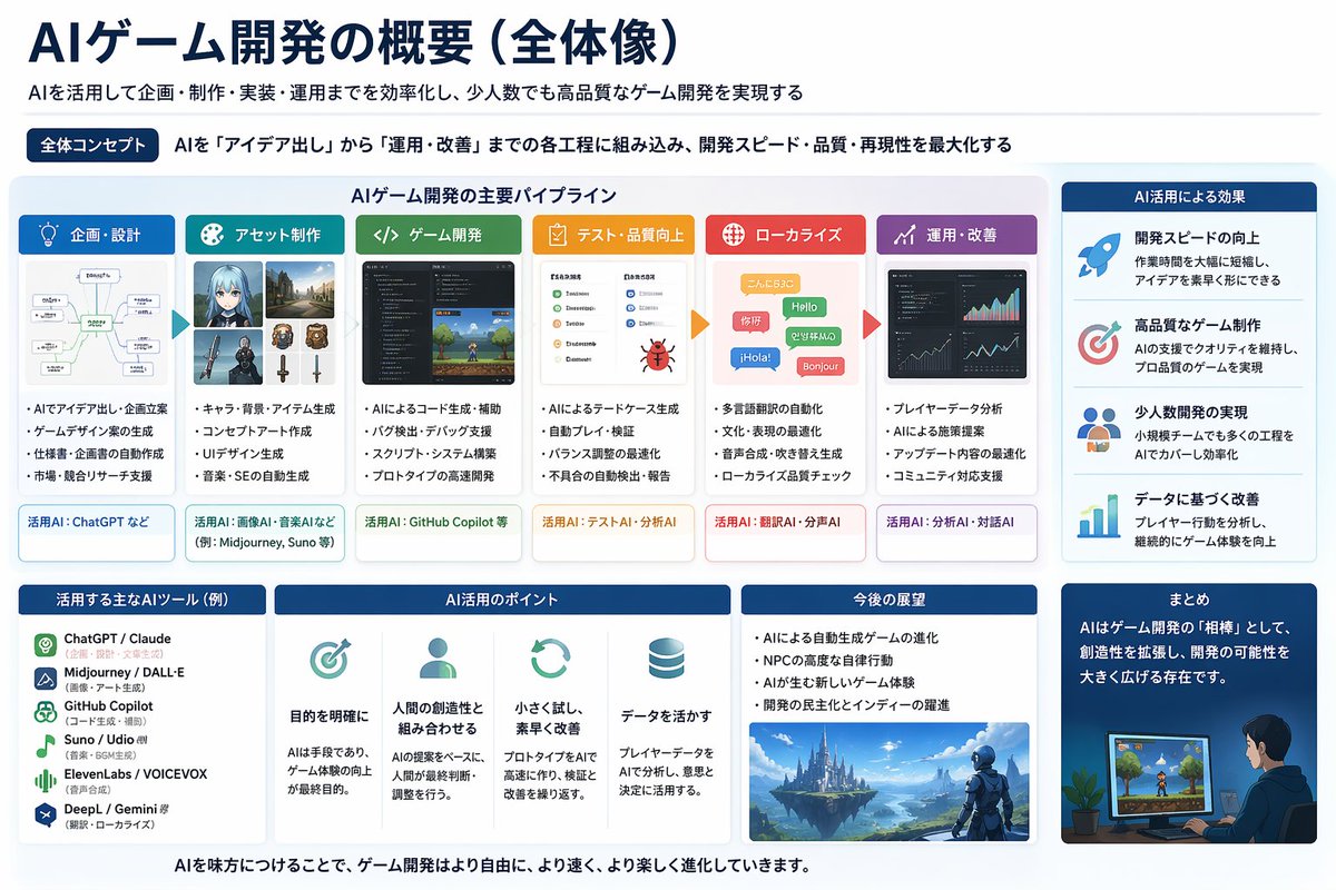 AI Game Dev Overview Slide