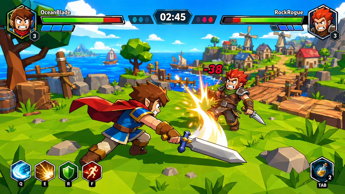 Character PVP Game Screen